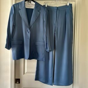 Bar III Blue Blazer and Pants Set